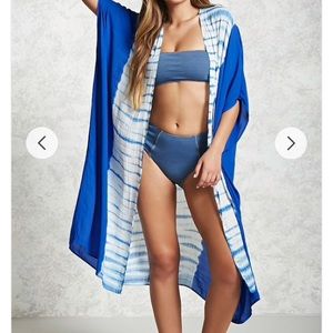 F21 LONG TIE DYE KIMONO / COVERUP